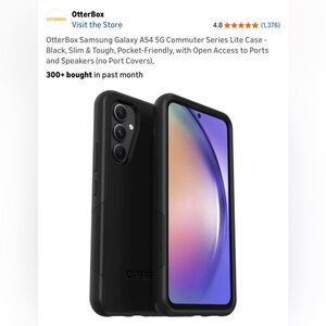 OtterBox Commuter Lite Case for Samsung Galaxy A54 5G - Black